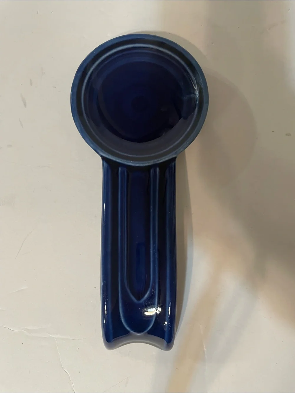 Vintage Cobalt Blue Fiesta Ware Spoon Rest